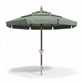 Ombrellone da giardino in alluminio verde 200 x 200 x 240 cm con manovella